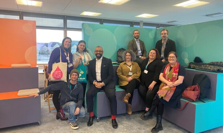 James Cleverly MP with the All In Braintree and Halstead teams at Eastlight House